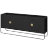 Buffet Aparador Organico 4 Portas 180 cm 28075 Nero Preto Artesano