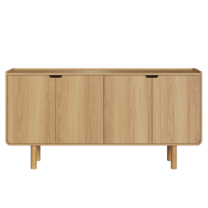 Buffet Balcao 4 Portas 160 cm Pes Madeira Maciça 28095 Hanover Artesano