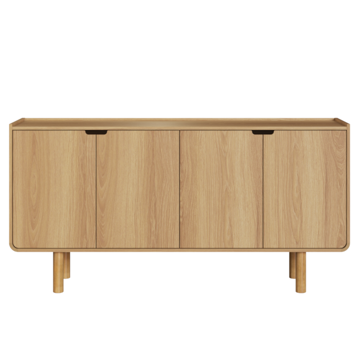 Buffet Balcao 4 Portas 160 cm Pes Madeira Maciça 28095 Hanover Artesano