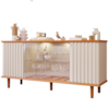 Buffet Balcao 4 Portas 165 cm Janice MDF Cinamomo Off White MOLCI