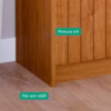 Buffet Balcao 4 Portas MDF 152 cm 10800 Cinamomo MOLCI