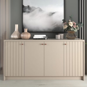 Buffet Balcao 4 Portas MDF 152 cm 10800 Off White MOLCI