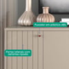 Buffet Balcao 4 Portas MDF 152 cm 10800 Off White MOLCI