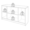 Buffet Balcao 4 Portas MDF 152 cm 10800 Off White MOLCI