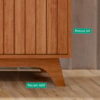 Buffet Balcao 4 Portas MDF 152 cm 19708 Cinamomo MOLCI