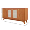 Buffet Balcao 4 Portas MDF 152 cm 19789 Cinamomo MOLCI