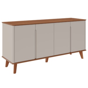 Buffet Balcao 4 Portas MDF 163 cm 22136 Cinamomo Off White MOLCI