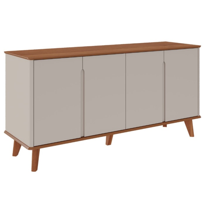 Buffet Balcao 4 Portas MDF 163 cm 22136 Cinamomo Off White MOLCI