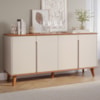 Buffet Balcao 4 Portas MDF 163 cm 22136 Cinamomo Off White MOLCI