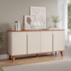 Buffet Balcao 4 Portas MDF 163 cm 22136 Cinamomo Off White MOLCI