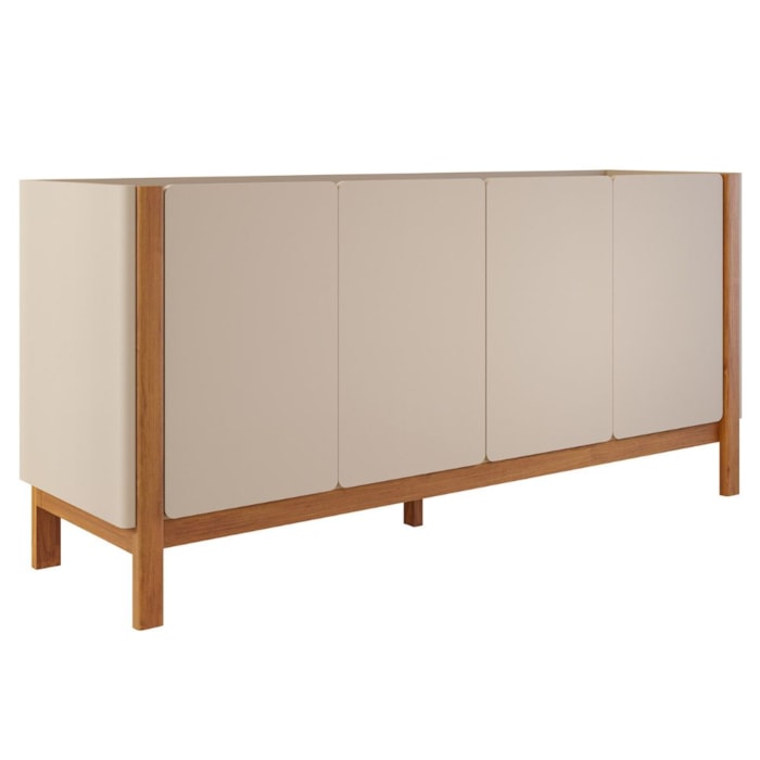 Buffet Balcao 4 Portas MDF 170 cm 22183 Off White NATUEM