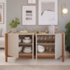 Buffet Balcao 4 Portas MDF 170 cm 22183 Off White NATUEM