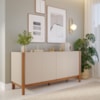 Buffet Balcao 4 Portas MDF 170 cm 22183 Off White NATUEM