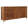 Buffet Balcao Madeira Macica Taeda 2 Portas 165 cm 1553N Rustico Escuro Festra