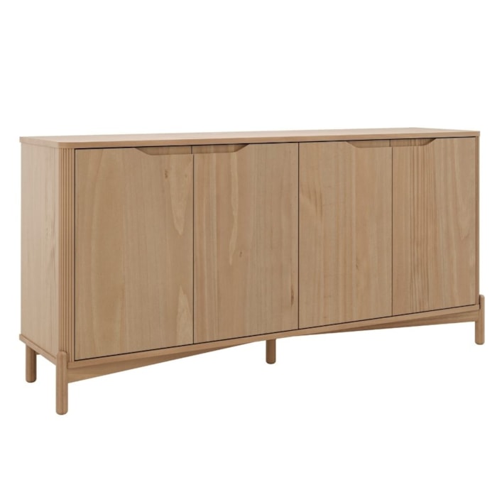 Buffet Balcao Madeira Macica Taeda 4 Portas 167 cm 3312U Tauari Festra
