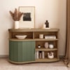 Buffet Porta de Correr 120 cm 4737 Carvalho Off White Menta ARLY