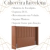 Cabeceira Casal 138 cm Barcell Veludo Terracota Soon