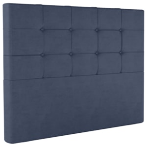 Cabeceira Casal 138 cm Berlin Veludo Azul Soon Cabeceira Casal 138 cm Berlin Veludo Azul Soon