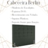 Cabeceira Casal 138 cm Berlin Veludo Verde Soon