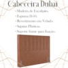 Cabeceira Casal 138 cm Dubai Veludo Terracota Soon