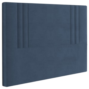 Cabeceira Casal 138 cm London Veludo Azul Soon Cabeceira Casal 138 cm London Veludo Azul Soon