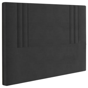 Cabeceira Casal 138 cm London Veludo Preto Soon Cabeceira Casal 138 cm London Veludo Preto Soon