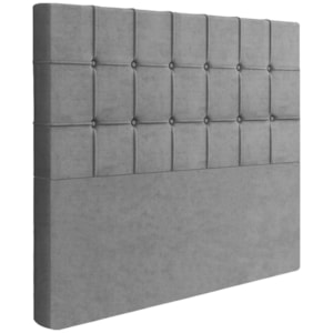 Cabeceira Casal 138 cm Lots Veludo Cinza Soon Cabeceira Casal 138 cm Lots Veludo Cinza Soon