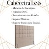 Cabeceira Casal 138 cm Lots Veludo Rose Soon