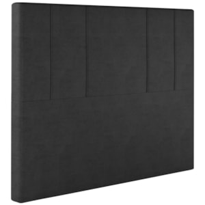 Cabeceira Casal 138 cm Madrid Veludo Preto Soon Cabeceira Casal 138 cm Madrid Veludo Preto Soon