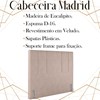 Cabeceira Casal 138 cm Madrid Veludo Rose Soon