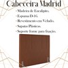 Cabeceira Casal 138 cm Madrid Veludo Terracota Soon