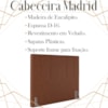 Cabeceira Casal 138 cm Madrid Veludo Terracota Soon