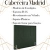 Cabeceira Casal 138 cm Madrid Veludo Verde Soon