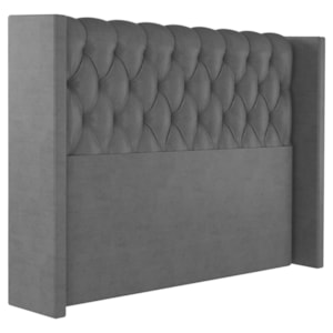 Cabeceira Casal 138 cm Toquio Veludo Cinza Soon Cabeceira Casal 138 cm Toquio Veludo Cinza Soon