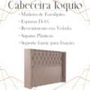 Cabeceira Casal 138 cm Toquio Veludo Rose Soon