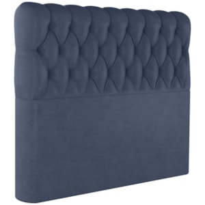 Cabeceira Casal 138 cm Vegas Veludo Azul Soon Cabeceira Casal 138 cm Vegas Veludo Azul Soon