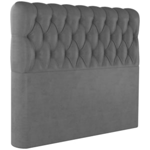 Cabeceira Casal 138 cm Vegas Veludo Cinza Soon Cabeceira Casal 138 cm Vegas Veludo Cinza Soon