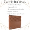 Cabeceira Casal 138 cm Vegas Veludo Terracota Soon