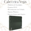 Cabeceira Casal 138 cm Vegas Veludo Verde Soon