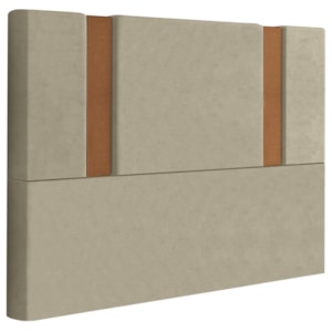 Cabeceira Casal 138 cm Veron Veludo Bege Soon Cabeceira Casal 138 cm Veron Veludo Bege Soon
