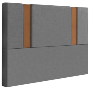 Cabeceira Casal 138 cm Veron Veludo Cinza Soon Cabeceira Casal 138 cm Veron Veludo Cinza Soon
