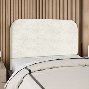 Cabeceira Casal 140 cm Com Frame Alana Boucle Bege Artte