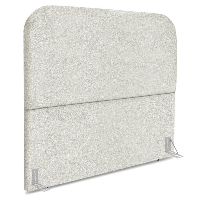 Cabeceira Casal 140 cm Com Frame Alana Boucle Cinza Claro Artte