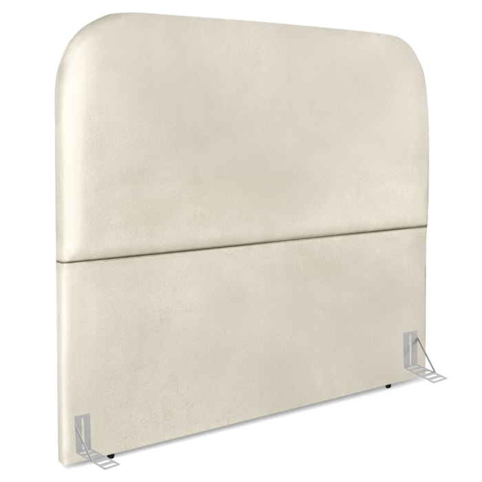 Cabeceira Casal 140 cm Com Frame Alana Corino Bege Artte