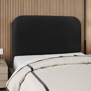 Cabeceira Casal 140 cm Com Frame Alana Corino Preto Artte