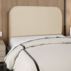 Cabeceira Casal 140 cm Com Frame Alana Linho Bege Artte