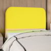 Cabeceira Casal 140 cm Com Frame Alana Suede Amarelo Artte