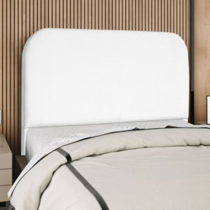Cabeceira Casal 140 cm Com Frame Alana Suede Branco Artte