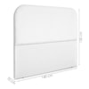 Cabeceira Casal 140 cm Com Frame Alana Suede Branco Artte