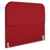 Cabeceira Casal 140 cm Com Frame Alana Suede Vermelho Artte